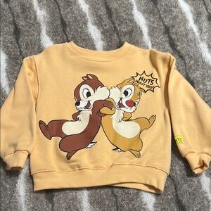 Zara Disney Orange Chipmunk Sweatshirt